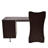 ZNTS Techni Mobili Stylish Computer Desk with Storage, Chocolate RTA-325-CH36