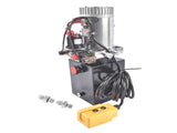 4 Quart Hydraulic Power Unit Double Acting Pump 3200 PSI 12V DC Dump Trailer Hydraulic Pump SAE 6 76629453