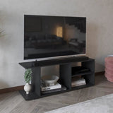 Goodwood Minimalistic Tv Stand for 65-Inch TV With 5 Open Shelves B200P235844