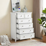 Modern 6 Drawers Dresser 6 Drawers Cabinet,Chest of Drawers Closet Organizers and Clothes W2275P149796
