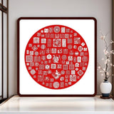 Baishou Tayin Energy Painting Traditional Chinese Art Size 22.4 X 22.4 inch 34660154