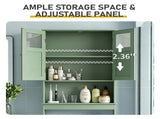 2-Door Painted MDF Toilet Cabinet 23.23*8.66*66.93in Forest Green 62018704