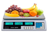 ACS-30 40kg/5g Digital Price Computing Scale for Vegetable US Plug Silver & White 01176944