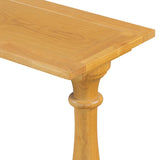 U_STYLE Vintage Sofa Table Console Table with Luxurious Pine Veneer and Elegance Vase-Leg Design,for N711P261924O