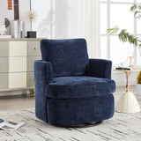 Vanity Chair,Swivel Accent Chair, 360 Degree Round Swivel Barrel Chair, Upholstered Comfy Swivel W2120P322757