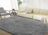 6ft x 9ft Rugs for Living Room,Grey Fluffy Carpet Large Fuzzy Plush Shag Comfy Soft, Non-Slip Indoor 14921504