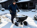 Black Heavy-Duty Walk-Behind Broadcast Lawn Spreader, 66 Lbs Capacity Adjustable Flow Control, 90168393