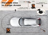 Orange Black 2300 PSI Electric Pressure Washer with 4 Quick-Connect Nozzles & Soap Bottle, 1900W 28713643