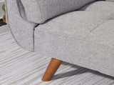 75" Flared Arm Convertible Sleeper Sofa-light gray 11297146