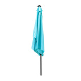 10 x 6.5t Rectangular Patio Solar LED Lighted Outdoor Umbrellas with Crank and Push Button Tilt for W65690317