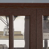 Curio Display Cabinet,Antique Display Cabinet with Glass Doors Adjustable Shelves for Collectibles W2275P231688