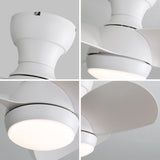 23 Inch Indoor Ceiling Fan With 3 Color Dimmable 3 ABS Blades Remote Control Reversible DC Motor W882P146321