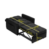 Sofa bed chair 3 in 1 convertible, recliner, single recliner, suitable for small Spaces with W2564P168259