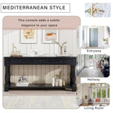Console Table 63" Long Console Table with Drawers and Shelf for Entryway, Hallway, Living Room 84320608