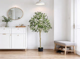 5 FT Faux Olive Tree, Lifelike Artificial Potted Plant with Anti-Tip Tilt Protection, Durable PE 64274563