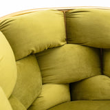 Luxury modern simple leisure velvet single sofa chair bedroom lazy person household dresser stool W117067863