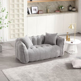 Soft beanbag chair with high resilience foam core for two people. The comfortable square recliner W1996P182164
