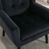 Modern Soft Velvet Material Ergonomics Accent Chair Living Room Chair Bedroom Chair Home Chair With W67639363