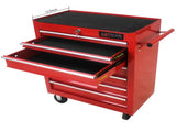 7 DRAWERS MULTIFUNCTIONAL TOOL CART WITH WHEELS-RED 78347019