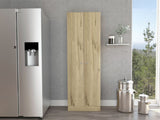 Multistorage Cabinet, Double Door, Five Shelves -Light Oak / Black B20092040