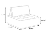 The dark gray linen wooden frame sofa can be freely spliced, meeting various needs such as in small W3612P395723
