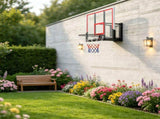Wall Mount Basketball Hoop System for Community Court Upgrade, 43" x 30" Shatter Resistant 12067164
