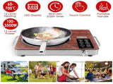 3500W Electric Single Burner Cooktop 110V - Rapid Heating Hot Plate with 4 Preset Modes 85771646