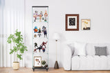 4 Tier Glass Display, Single Door Glass with Lock and Wheels, Floor Standing Storage W1668P241902