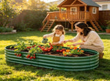 Galvanized Raised Garden Bed 8x4x1ft - Heavy Duty Metal Planter Box for Vegetables, Herbs & Flowers, W840P499239