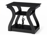 End Tables with Charging Station, 3-Tier Nightstand featuring USB, Type-C & Power Outlets, Black 97056324