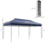 Pop Up Canopy Tent-Dark Blue 47948426