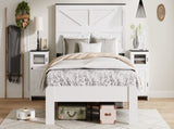 Full Bed Frame Headboard , Wood Platform Bed Frame , Noise Free,No Box Spring Needed and Easy W636P305736