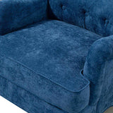 Accent Chair With Comfy Chenille Club Fabric,Comfy Upholstered Living Room Arm Chair,Springs 90350839