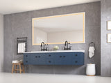 84 x 48 Inch LED Bathroom Mirror with Front and Backlight, Wall Mounted Vanity Mirror, Anti-Fog, W2287P277637