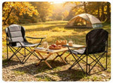 2 Pack Heavy Duty Folding Camping 330 LBS Capacity, 600D Oxford Padded Portable Outdoor Lawn 76847008
