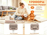 9 in 1 Pet Grooming Vacuum Kit with Hair Dryer, 600W 17kPa Suction 3 Adjustable Suction Modes 13757836