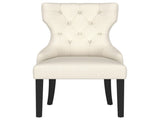Gillian Beige and Black Fabric Upholstered Dining Side Chair B062P299885