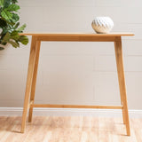 Wood Bar Table, Natural Oak Finish, 17.72 in x 47.24 in x 42.01 in 58918.00OAK