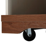 K&K 55.5" Farmhouse Kitchen Island with Drop Leaf, Kitchen Storage Island with Barn Door, Power N707P288229W