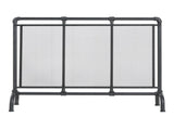 Celeste 1 Panel Iron Fireplace Screen 36" W x 29" H, Black N775P386833B