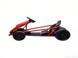 Red 24V High-Speed Electric Drift Go Kart Kids Ride-On Racing Vehicle with 2 Speeds for 8-12 Years 43770606