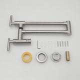 Pot Filler,Wall Mount Commercial Pot Filler Faucet,304 SS Material Kitchen Folding Faucet,Coffee W1932P300381