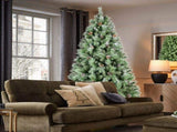 Artificial 4ft Green Christmas Tree with 376PVC/Hard Needle Mixed Branch Tips,Pine cone,Hinged 69843763