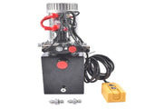 4 Quart Hydraulic Power Unit Double Acting Pump 3200 PSI 12V DC Dump Trailer Hydraulic Pump SAE 6 76629453