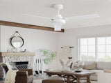 52" Ceiling Fan Without Light, 3 ABS Blades Farmhouse Ceiling Fan with Remote Control 6-speed W934P210178