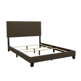 Charcoal Twin Bed with Nailhead Trim B062P153546