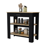 Brooklyn 40 Kitchen Island, Two Shelves, One Drawer B128P148883