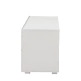 White morden TV Stand with LED Lights,high glossy front TV Cabinet,can be assembled in Lounge Room, 15515530