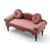 54"Width Modern Velvet Upholstered Loveseat Sofa Accent Bedside Entryway Bench Small Sofa 2 Seater W111770947