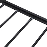 Full Size Metal Platform Bed Frame with Wooden Headboard and Footboard with USB LINER, No Box Spring W2297P164911